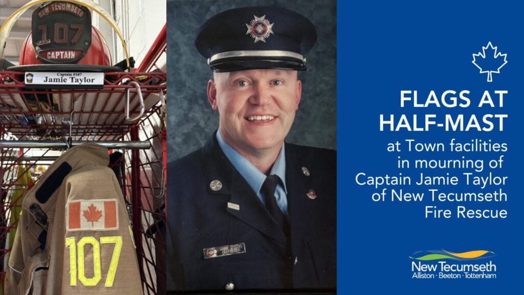 Jamie Taylor New Tecumseth, Ontario Obituary: New Tecumseth Fire Rescue’s Captain Taylor Died In Fire Chemical Process